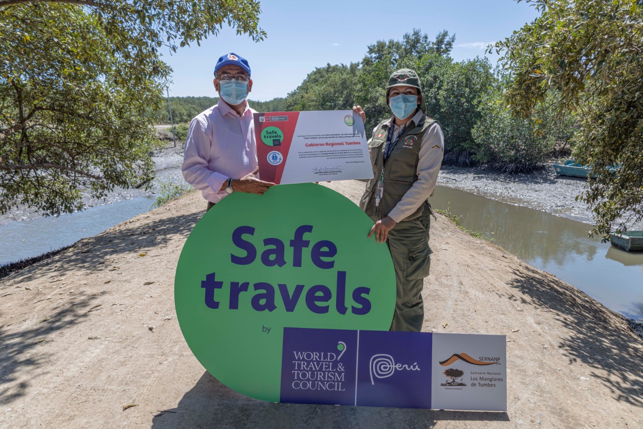 Gobierno regional entrega sello Safe Travel a Santuario Nacional los Manglares de Tumbes