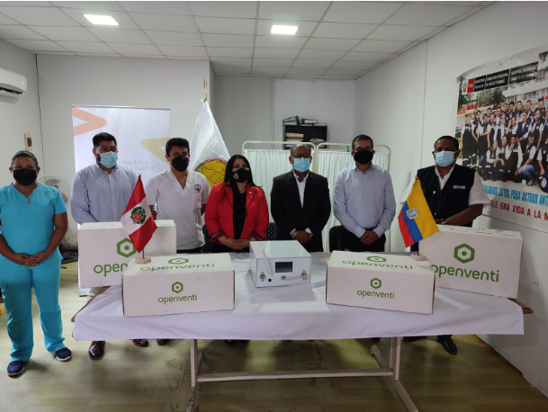 Gobernador regional recibe 4 respiradores por parte del Ecuador