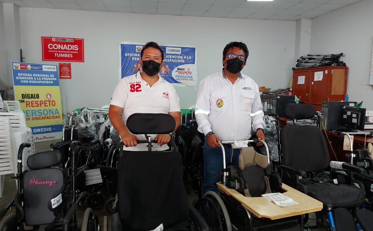 Gobierno Regional gestiona la donación de sillas de ruedas para personas con discapacidad