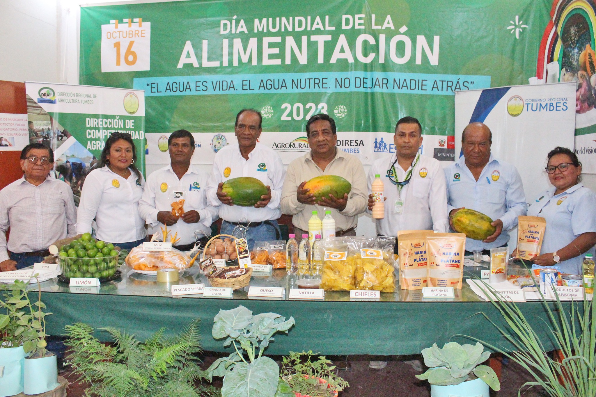 REALIZAN FERIA MULTISECTORIAl POR EL DÍA MUNDIAL DE LA ALIMENTACIÓN EN TUMBES